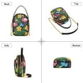 thumbnail image 3 of FORMRS Crossbody Bag for Women Quilted Travel Shoulder Cell Phone Purse with Chain Strap Handbag, Flamingo Floral Pattern, 3 of 7