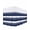 Blue, variant on Pink White Striped Wrap Around Bed Skirts for King Bed 16" Drop, Bed Skirt with Adjustable Elastic Belt Dust Ruffle Bed Valance for Bedroom Hotel Luxury Farmhouse Stripes Bed Frame Cover