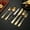 Gold, variant on Stainless Steel Cutlery Set 6-Piece - Silver Silverware for Dinner, Restaurant, Home Use (Dishwasher Safe)