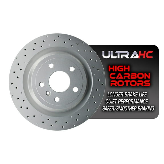 UltraHC Coated High Carbon Brake Rotor, Rear UR004607, Mercedes-Benz ML550 2013-2012