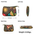 thumbnail image 3 of Sishka Stylish Hand Crafted Nylon & Leather Ladies Coin Pouch – Travel Purse with Leather Accents for Women, 3 of 8