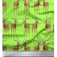 thumbnail image 1 of Soimoi Cotton Duck Fabric Deer Animal Print Fabric by The Yard 56 Inch Wide, 1 of 3