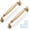 Champagne Bronze, variant on SUMMIT - Cabinet Handles, Antique Brass Drawer Pulls, 6-1/4 inches Zinc Alloy Cabinet Hardware with Screws, 5 Pack, for Kitchen Dresser Closet Bathroom Cabinets