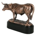 thumbnail image 4 of Lifelike North American Texas Longhorn Cow Steer Bull Bronzed Resin Figurine, 4 of 9
