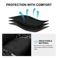 thumbnail image 5 of Car Seat Cover, Front & Split Rear Bench for Car, Breathable Embossed Design Automotive Interior Accessories, Airbags Compatible, Quick Setup Anti Slip Universal Fit Seat Covers for Car, SUV(Black), 5 of 14