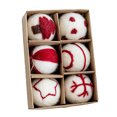 thumbnail image 3 of 6/36 piezas/caja de bolas de fieltro de lana para árbol de Navidad, adorno colgante para colgar, decoración navideña para el hogar, regalo de Año Nuevo, suministros para fiestas, 3 of 5