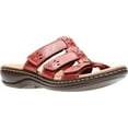 thumbnail image 2 of clarks women's leisa spring red leather 8 wide us, 2 of 7