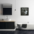thumbnail image 2 of Stupell Industries Seat Yourself Rustic Bathroom Sign Distressed Toilet Cabin Painting Black Framed Art Print Wall Art, 24 x 24, Design by Carol Robinson, 2 of 7