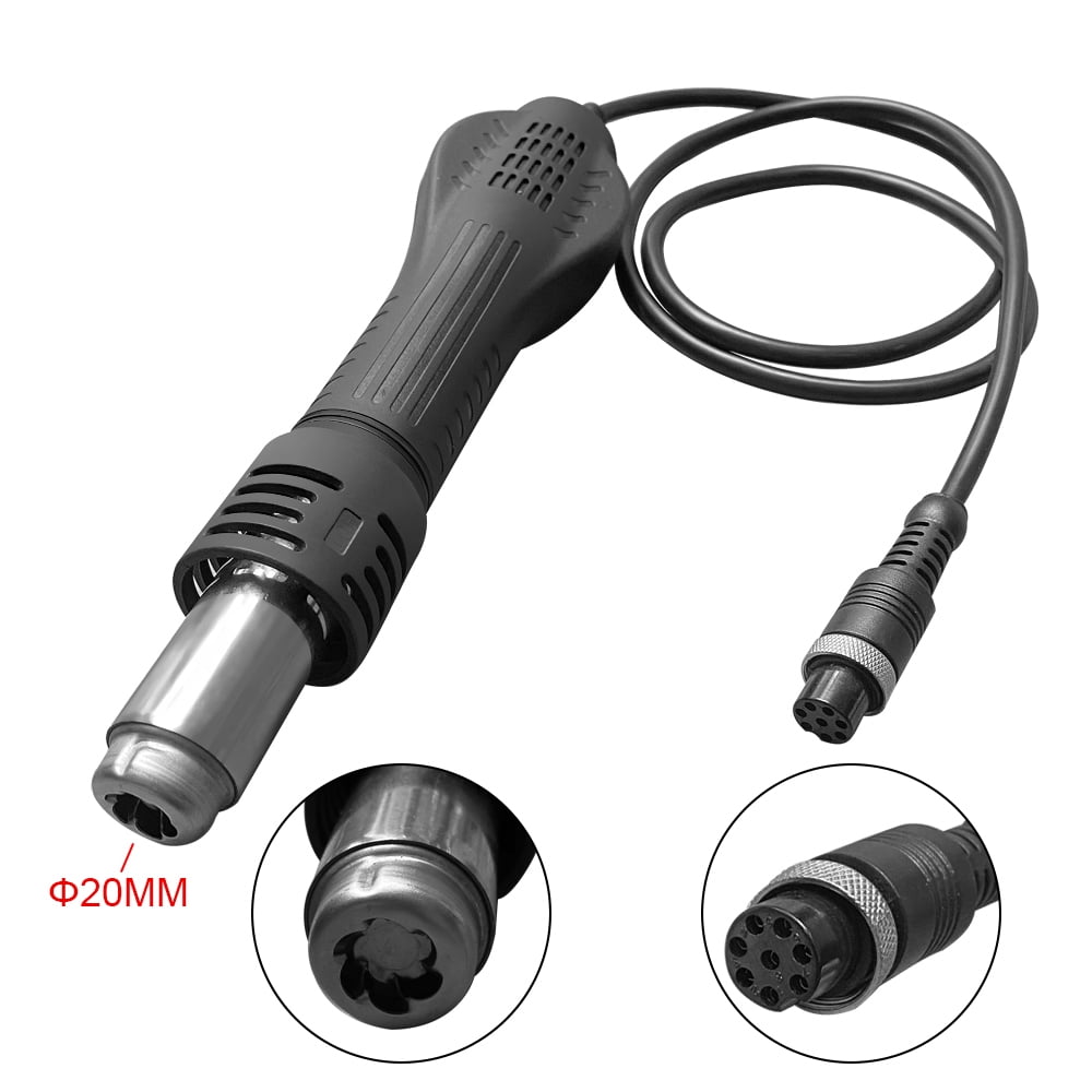 8586 Soldering Station 2 In 1 Digital ESD Hot Air Blower Heat Gun Welding Solder Iron SMD Desoldering Rework Station Tool (110V US plug)
