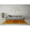 thumbnail image 3 of Ahgly Company Machine Washable Indoor Square Persian Yellow Traditional Area Rugs, 6' Square, 3 of 4