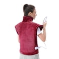 thumbnail image 1 of MaxKare Large Heating Pad with 5 Heat Settings & Auto Shut-off, for Full Body Stress Relief, 24"x33" - Red, 1 of 7
