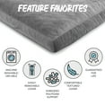 thumbnail image 4 of CordaRoy's Sensory Crash Pad - Sensory Pad for Jumping & Tumbling, Comfortable Sleepovers, Reading, Lounging & More - Soft, Durable Pad for Bedroom, Kids Room, Living Room - Plush Fur - Grey, 4 of 9