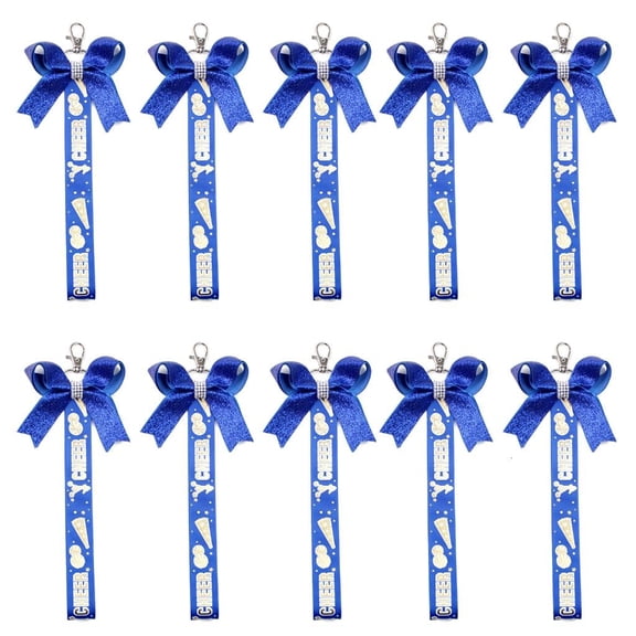 Giaone 10pcs Vibrant Cheerleader Keychain Set Fashionable Keyring Gift for Teen Girls
