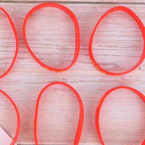 Masteelf Red Country Flag Printed Silicone Wristband for Decorating Games and Events One Size Fits Most