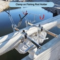 thumbnail image 2 of ruzhgo Fishing Rod Holder Adjustable Bridge Clip Wear-resistant Boat Mount Clamp-on Fish Rods Holders Railing Support Pole Stone Piers Red Type 1 Red Type 3, 2 of 6