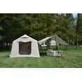 thumbnail image 5 of Acpouw 9.8 x13ft with canopy, Inflatable Camping Tents with Hand Pump, Air Glamping Tents, Easy Setup Waterproof and Windproof Blow up Tent Beige, 5 of 7
