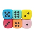 thumbnail image 6 of QianGlow Large 3.15 Inch EVA Foam Dice, Soft Rounded Corner Dice for Party Games Teaching & Board Games, Portable Party Decoration Prop, Gift for Game Lovers-Green, 6 of 7