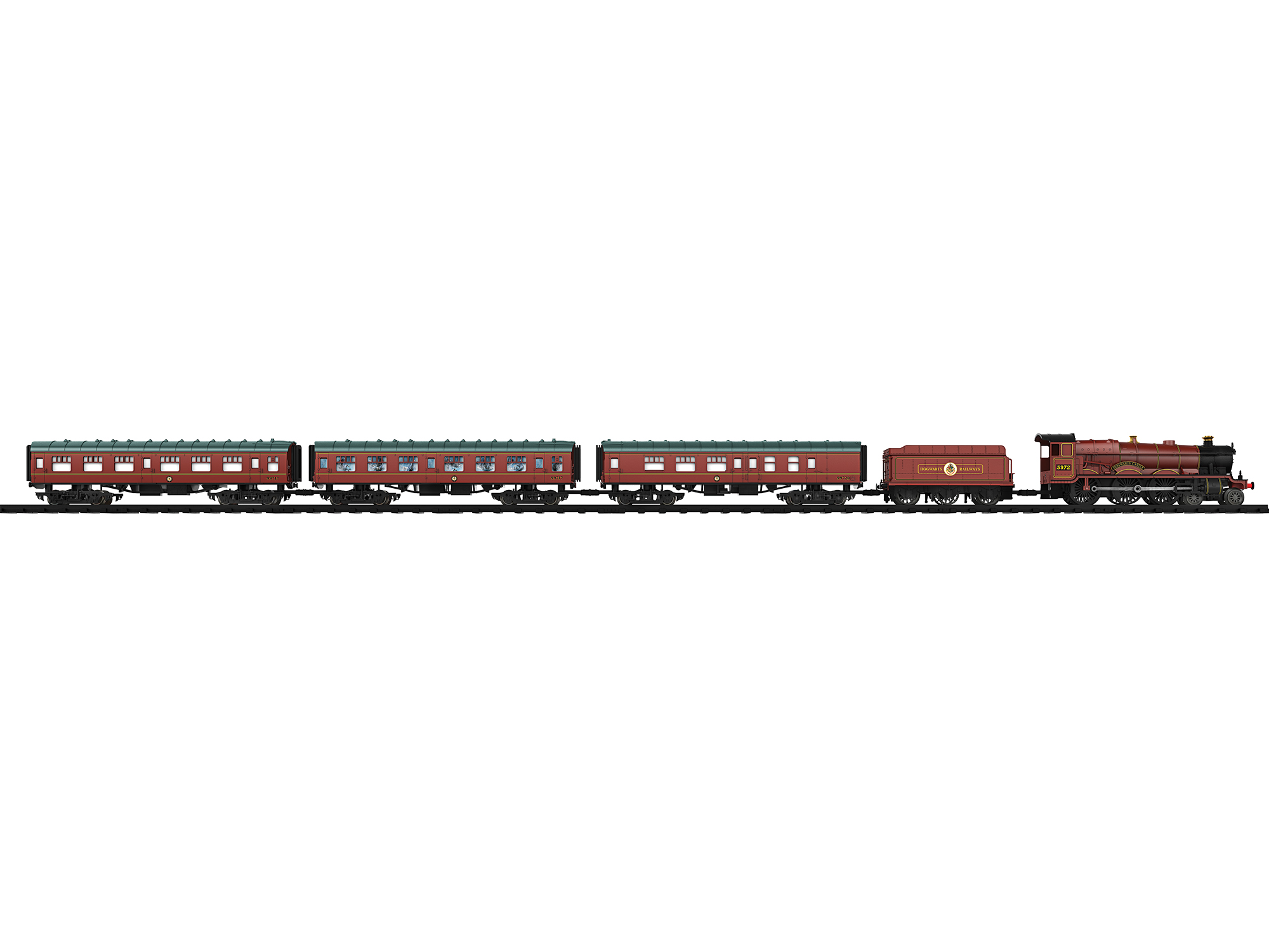 Lionel Hogwarts Express Battery Operated O Gauge Train Set with Remote, Water Vapor Smoke, and Accessories