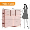 thumbnail image 2 of WALYWIK Dresser for Bedroom with 12 Drawer, Storage Dresser Organizer, Fabric Chests of Drawers for Hallway, Entryway, 2 of 8