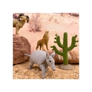 Safari Ltd. Desert TOOB - Figurines of Horned Lizard, Cactus, Road Runner, Scorpion, Rattlesnake, Coyote, Bobcat, Armadillo, Mountain Lion - Educational Toy Figures For Boys, Girls & Kids Ages 3+