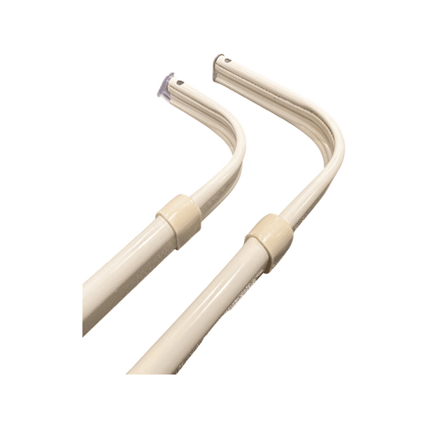 Graber Double Lock Seam Curtain Rod, 28 to 48Inch Adjustable Width