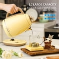 thumbnail image 5 of BUYDEEM K740 Electric Kettle with Temperature Control, 12H Keep Warm, Quick Boil, Stainless Steel Hot Water Boiler for Tea Coffee Milk, 1.7L, Mellow Yellow, 5 of 6