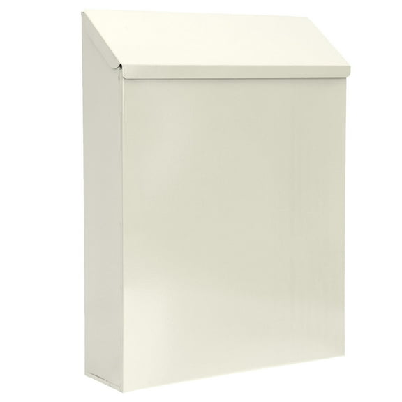 UPGRATOR Refined Mailbox Beige Iron 1Pcs 11.6X8.6X2.4In Rustic Style