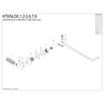 thumbnail image 3 of Kingston Brass KTKNLD2 Universal Front or Side Mount Toilet Tank Lever with Knurled Handle in Polished Brass, 3 of 5
