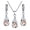 Champagne, variant on GROFRY Silver Drop Jewelry Set for Women Cubic Zircon Teardrop Dangle Earrings And Necklace Set for Wedding Bridal Accessories