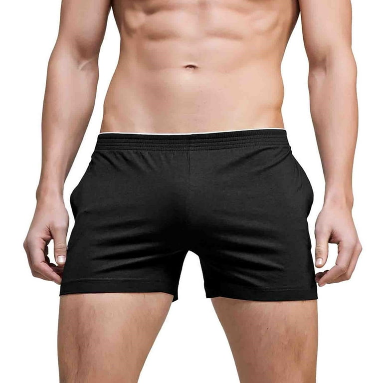 Black Young Adult Shorts Male Summer Cool Sports Quick Dry Soild