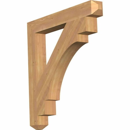 

Ekena Millwork 3 1/2 W x 30 D x 30 H Merced Craftsman Smooth Bracket Western Red Cedar