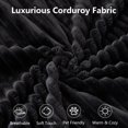 thumbnail image 7 of Tmjmj 107" Boneless L-Shaped Cloud Sectional Sofa with Chaise, Modern ModularCorduroy Deep Seat Couch Black, 7 of 7