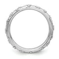 thumbnail image 2 of Sterling Silver Rhodium Textured Ring, 2 of 7