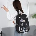 thumbnail image 1 of Bolso Mochila casual Mochila de gran capacidad Mochila con pompón Cremallera para deportes al aire libre, 1 of 8