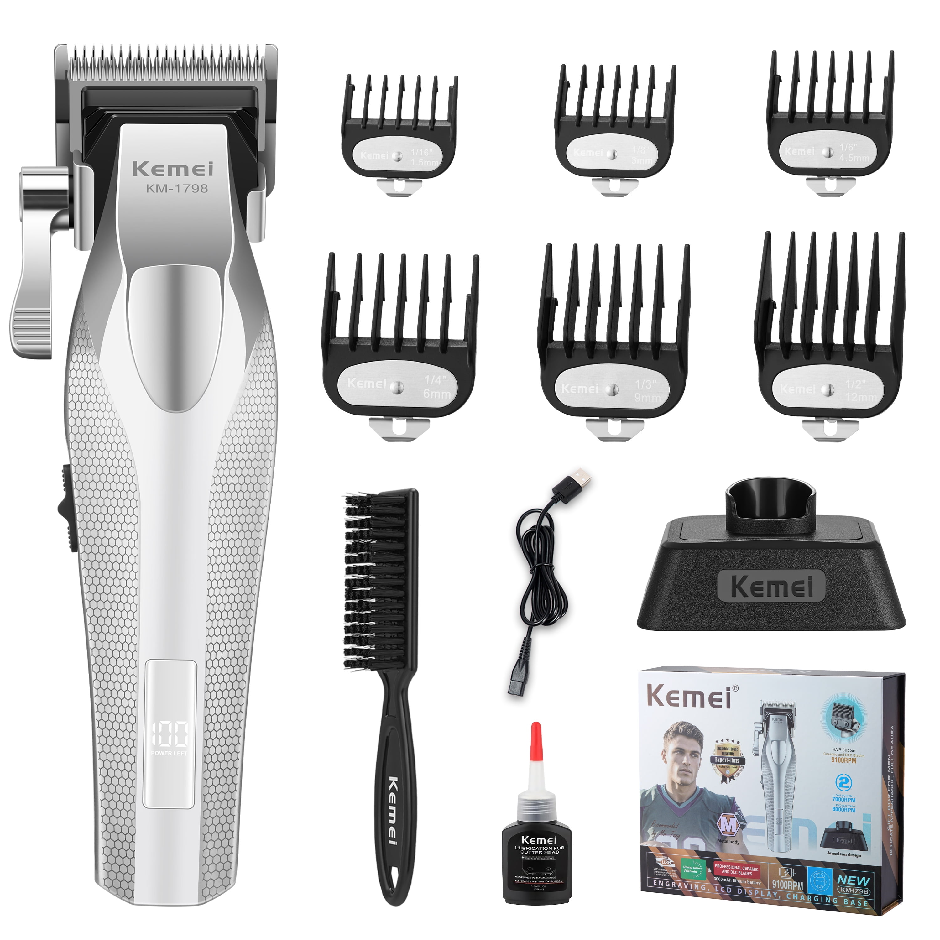 Wahl Professional Barber Machine Set - Peanut Beard Trimmer & Hair
