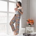thumbnail image 5 of Sikiie Skull sunflower daisy Women’s Ultra-Soft Comfy Lounge Pants Sleepwear Comfy Lounge Pants Drawstring Sleep Bottoms with PocketsLarge, 5 of 6