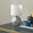 thumbnail image 4 of Evelyn&Zoe 12" Contemporary Table Lamp with White Drum Linen Shade, 4 of 9
