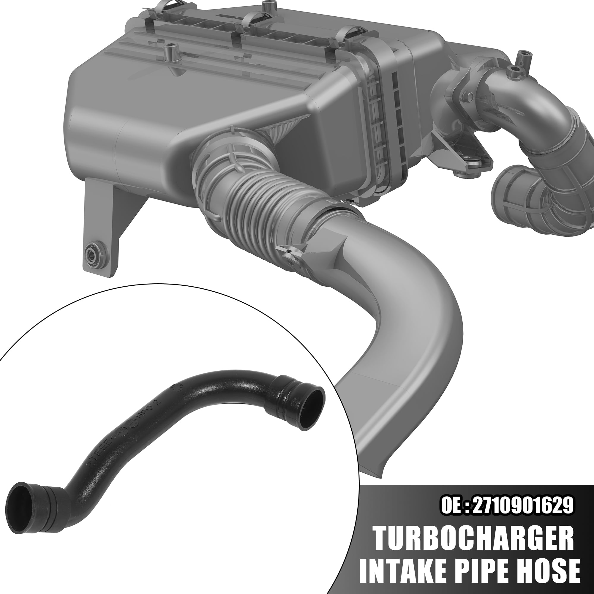 Unique Bargains Turbocharger Intake Pipe Hose for Mercedes-Benz C200 C250 2010 2012 2013