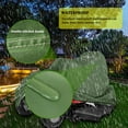 thumbnail image 4 of KANCOKIT Outdoor Riding Lawn Mower Cover, Heavy Duty Waterproof Riding Lawn Tractor Cover Universal Fit Decks up to 54" with Elastic Cord & Storage Bag, Green, 4 of 8