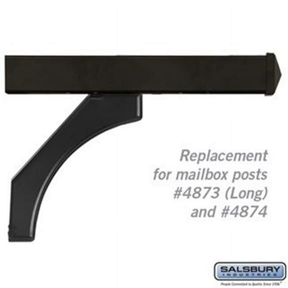 Salsbury 4878BLK Arm Kit - Replacement for Deluxe Post for 2 Mailboxes, Black