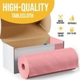thumbnail image 2 of Exquisite Plastic Tablecloth Roll with Built-in Slide Cutter 54 Inch. x 300 Ft. Disposable Table Covers - Pink, 2 of 11