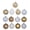 Gold/White, variant on 26-Count Multicolor Ball Shatterproof Christmas Ornaments, 3", by Holiday Time