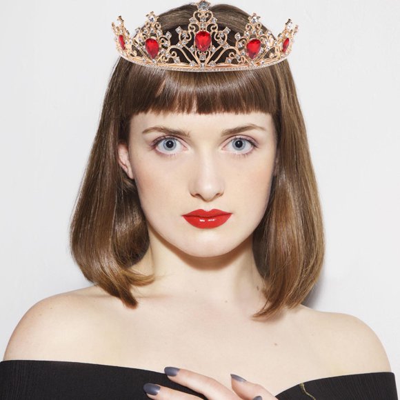 BESTYASH Crown Headwear Chic Con Para Eventos De Gala Y Fiestas Llamativas