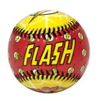 Flash Scarlet Speedster In Action Logo DC Comics Red & Yellow Baseball