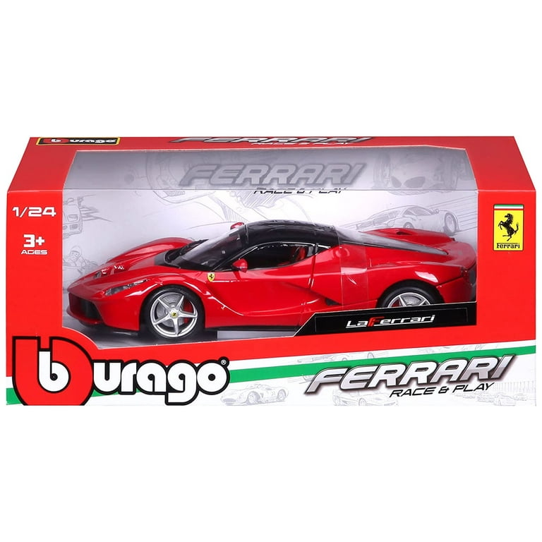 Bburago Ferrari Race and Play LaFerrari 1/24 Scale Diecast Model Vehicle Red