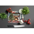 thumbnail image 4 of Siberian Husky Cozy Christmas Glass Cutting Board Large 12 in x 15 in, 4 of 5