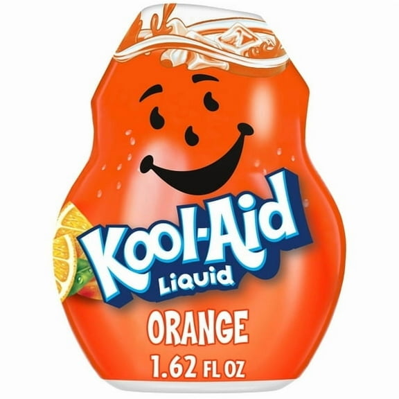 Kool-Aid Liquid Orange Artificially Flavored Soft Drink Mix, 1.62 fl oz Bottle, Pack of 4