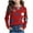 Red, variant on CHEEREAM Girls Gradient Star Graphic Shirts Kids Cute Crewneck Pullover Tops 2025 Novelty Preppy Blouse Casual Long Sleeve Top