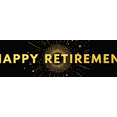 thumbnail image 4 of Black Background Happy Retirement Banner with Golden Star and Sparkle Elements Party Decoration Retirement Party Supplies Photography Props Backdrop Decorations, 4 of 8