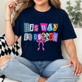 thumbnail image 5 of His Way Is Better Christian T-Shirt, Retro Preppy Coquette Faith Tee, 5 of 8